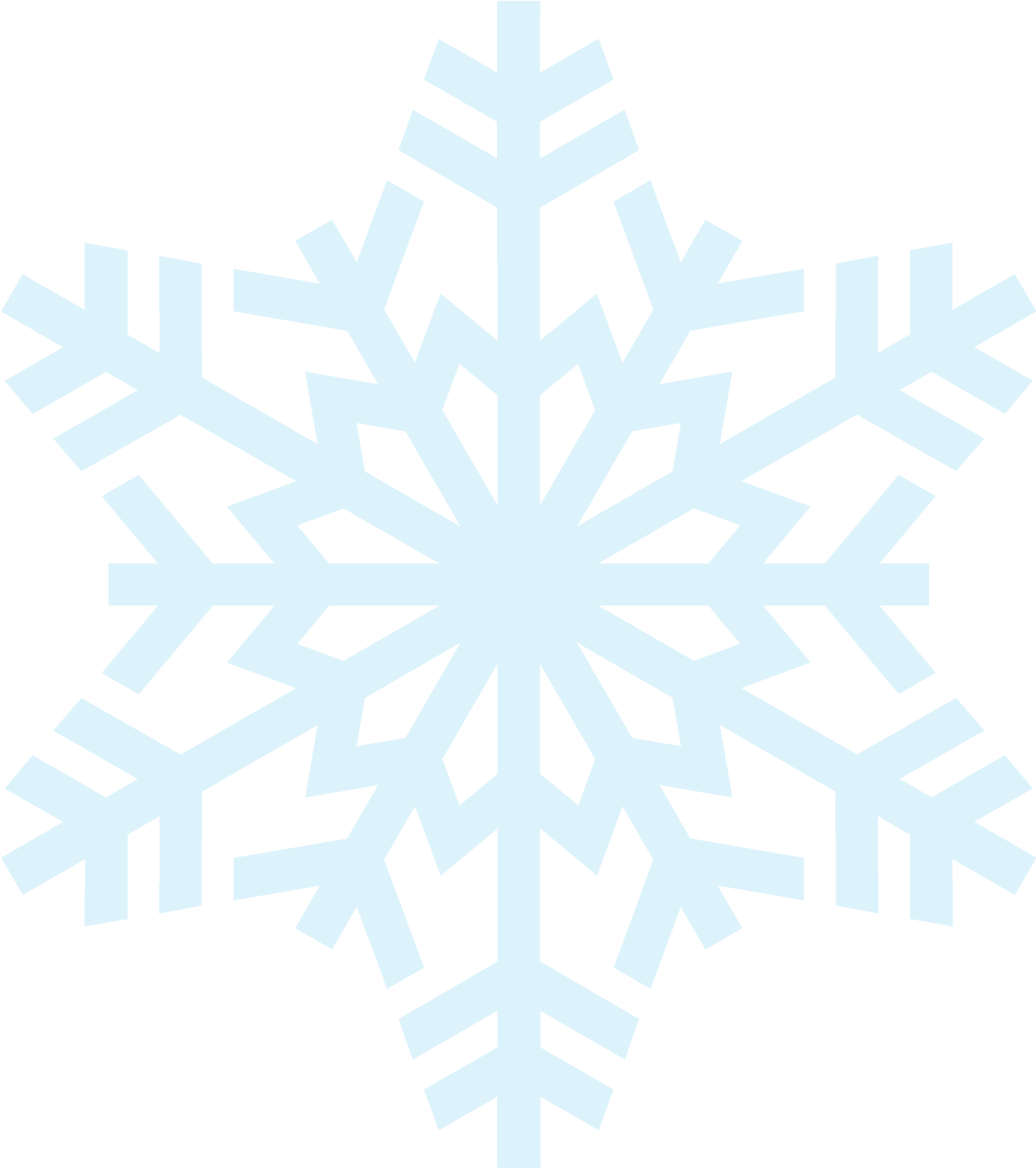 Detail White Snowflake Transparent Background Nomer 22