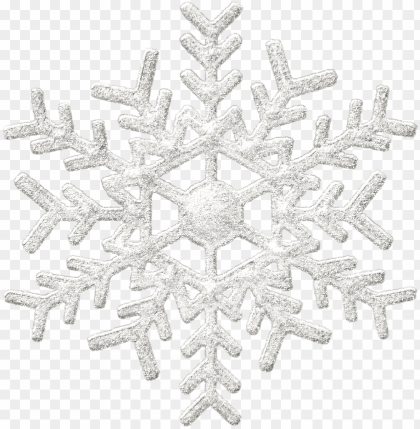 Detail White Snowflakes Clipart Transparent Background Nomer 15