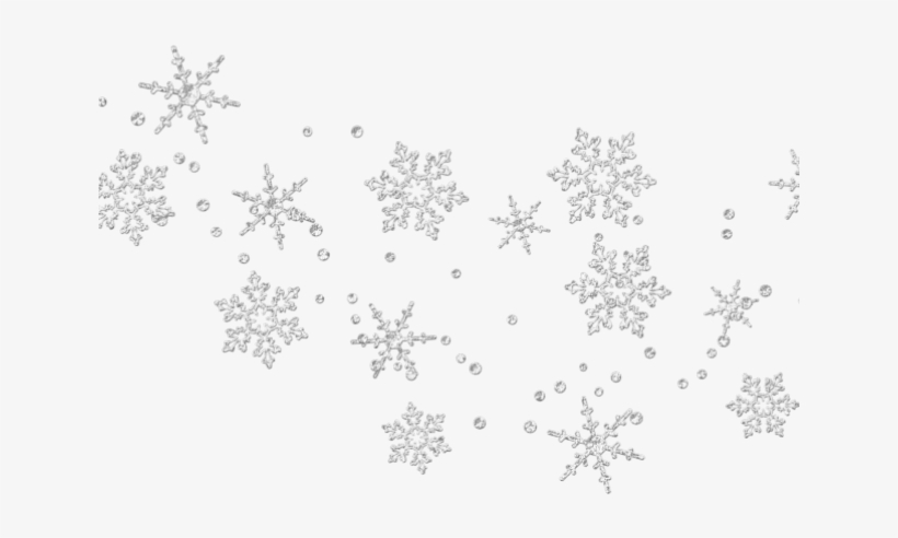 Detail White Snowflakes Clipart Transparent Background Nomer 23