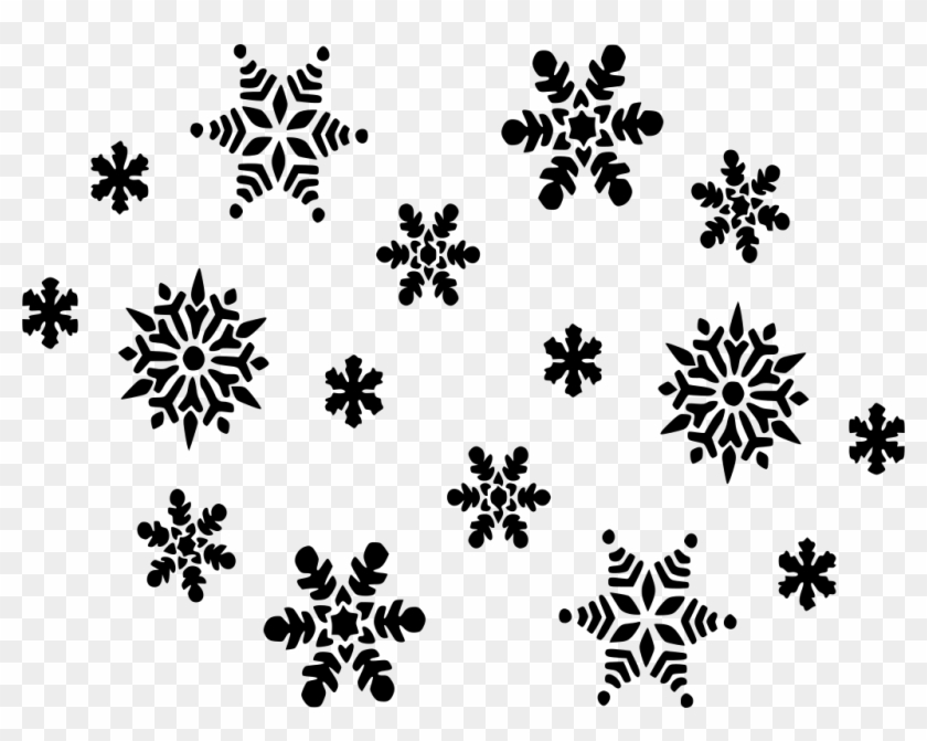 Detail White Snowflakes Clipart Transparent Background Nomer 31