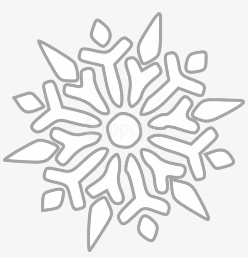 Detail White Snowflakes Clipart Transparent Background Nomer 34