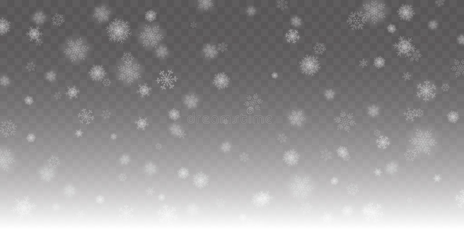 Detail White Snowflakes Transparent Background Nomer 31