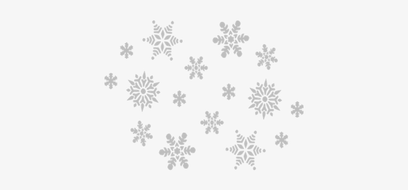 Detail White Snowflakes Transparent Background Nomer 45