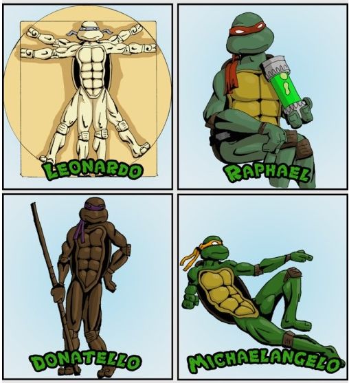 Detail Who Were The Ninja Turtles Named After Nomer 20