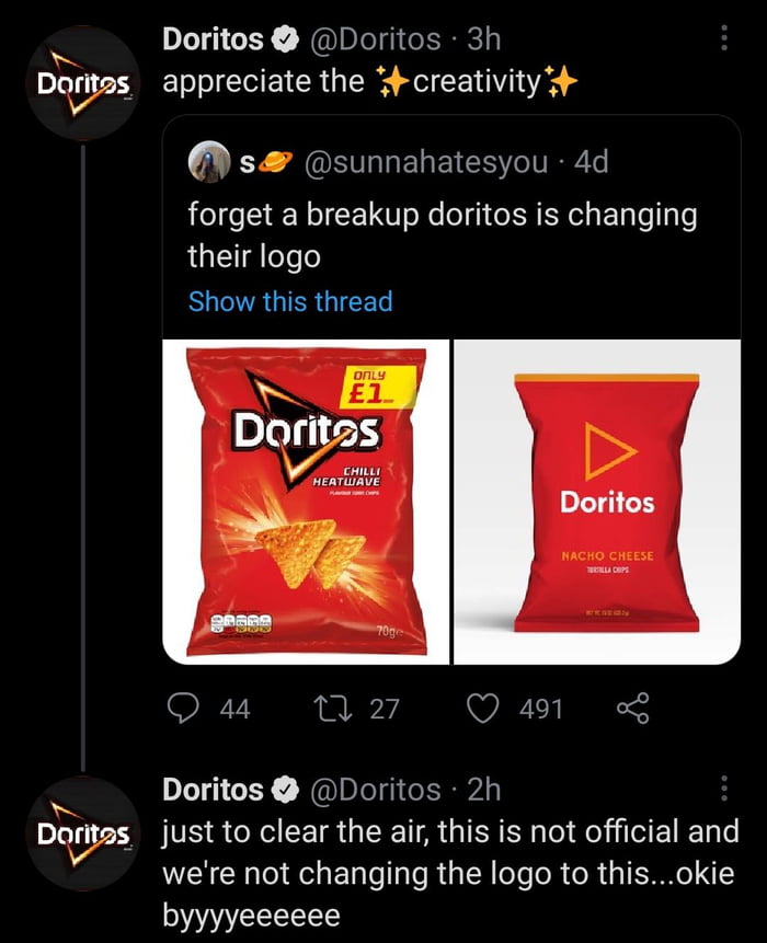 Detail Why Did Doritos Change Their Logo Nomer 10