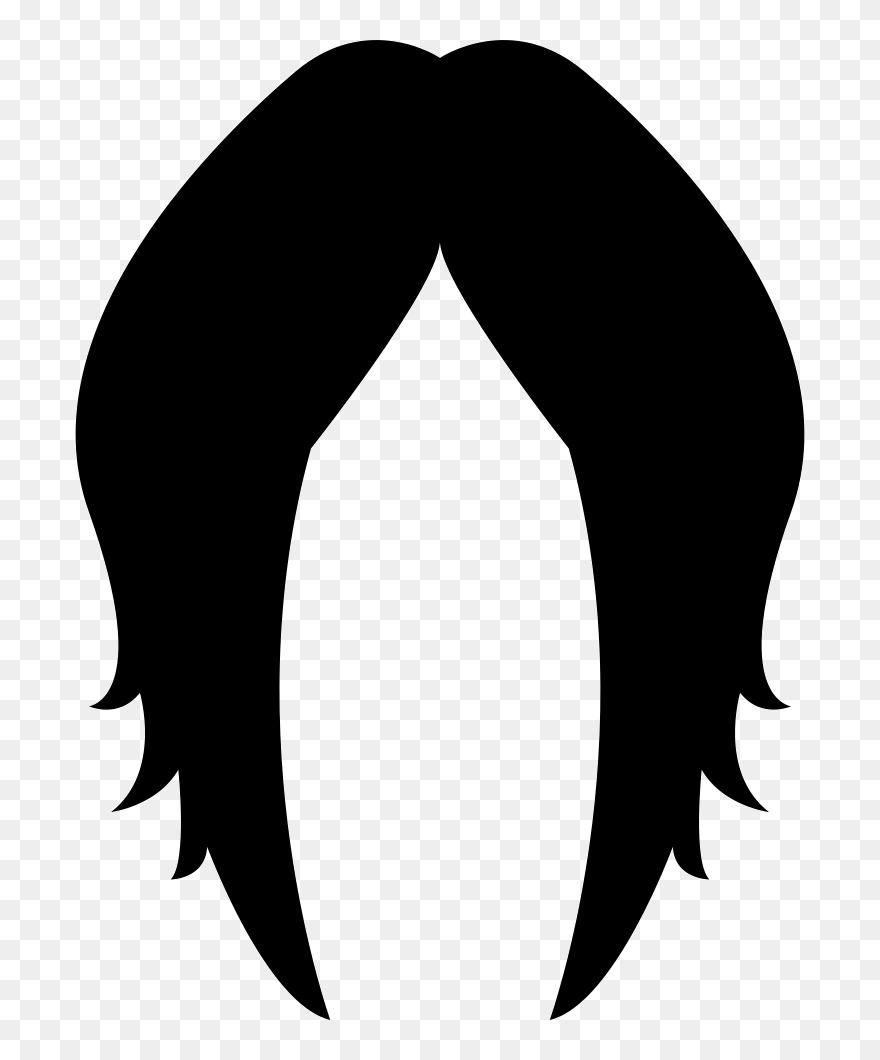 Detail Wig Clipart Black And White Nomer 13