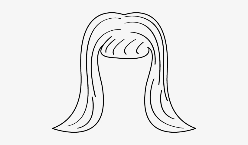 Detail Wig Clipart Black And White Nomer 8