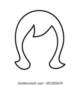 Detail Wig Clipart Black And White Nomer 9