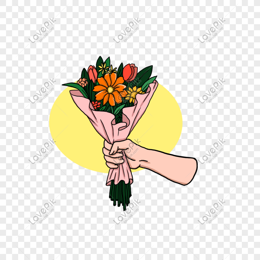 Detail Sketsa Gambar Tangan Memegang Bunga Mawar Nomer 7