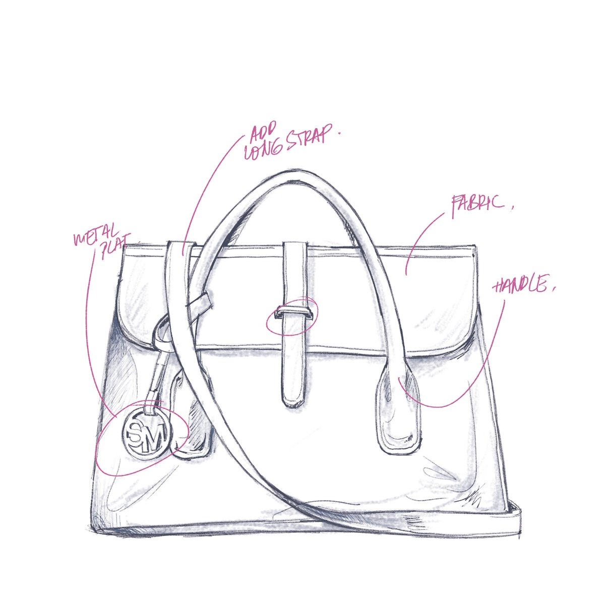 Detail Sketsa Gambar Tas Nomer 17