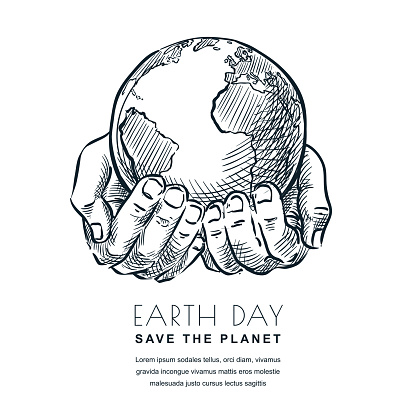 Sketsa Gambar Tema Earth Day - KibrisPDR
