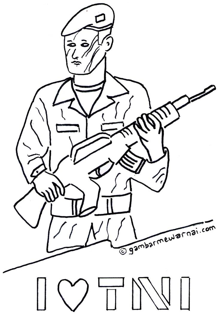 Sketsa Gambar Tentara - KibrisPDR