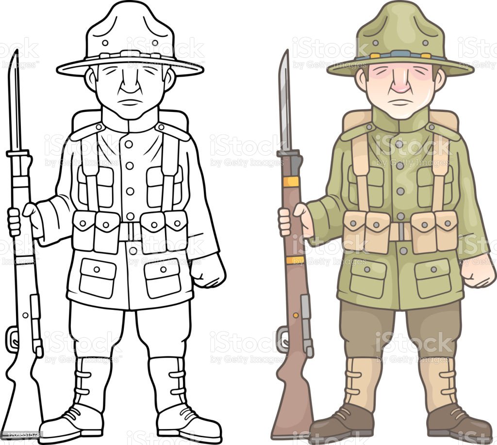 Detail Sketsa Gambar Tentara Nomer 44