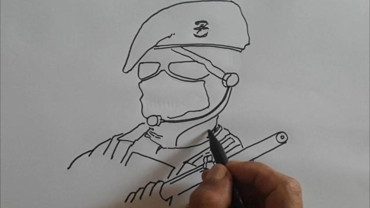 Detail Sketsa Gambar Tentara Nomer 8