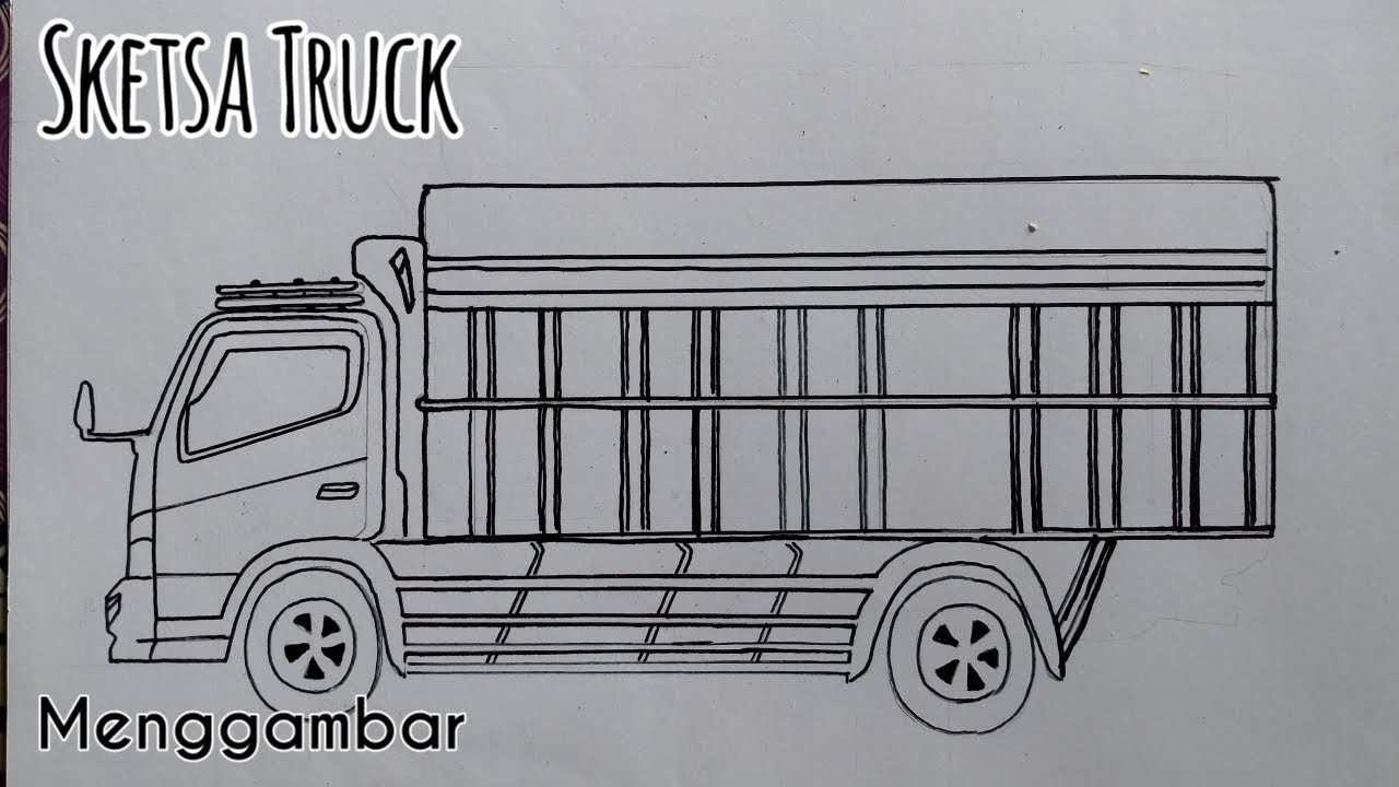 Detail Sketsa Gambar Truk Nomer 3