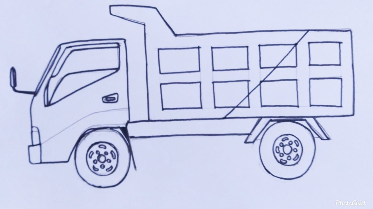 Detail Sketsa Gambar Truk Nomer 7