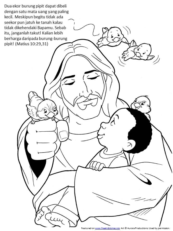 Detail Sketsa Gambar Tuhan Yesus Berkumpul Dengan Anak Kecil Nomer 2