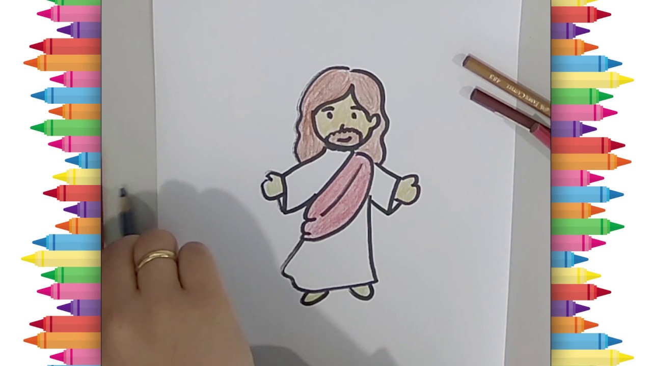 Detail Sketsa Gambar Tuhan Yesus Dan Anak Kecil Nomer 10