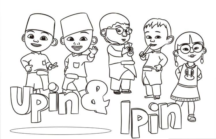 Sketsa Gambar Upin Ipin - KibrisPDR