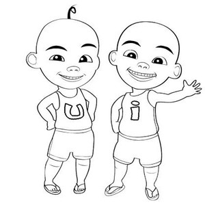 Detail Sketsa Gambar Upin Ipin Nomer 41