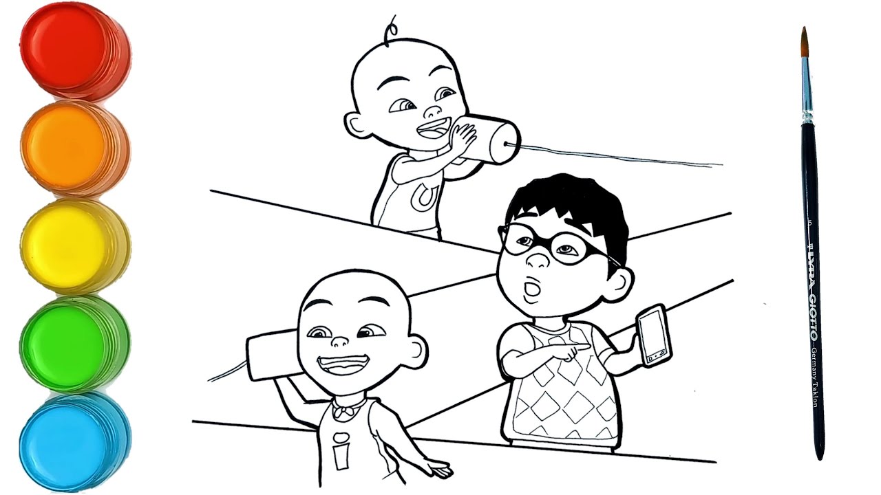 Detail Sketsa Gambar Upin Ipin Nomer 52