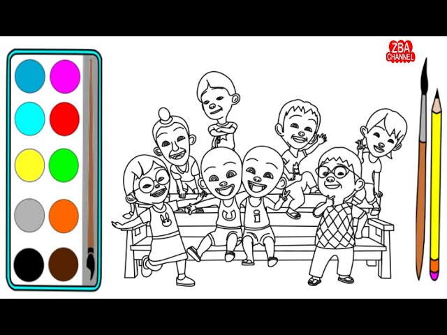 Detail Sketsa Gambar Upin Ipin Nomer 57