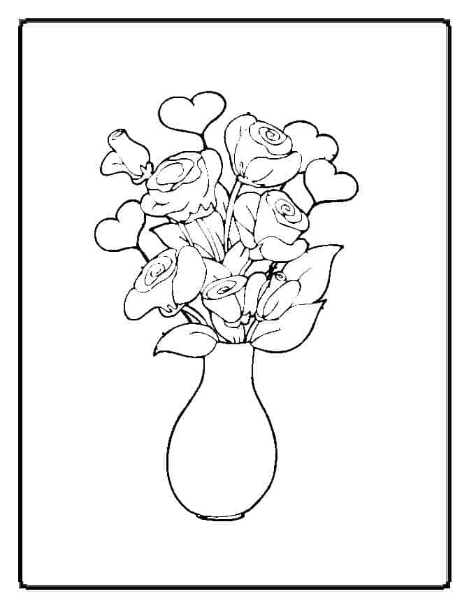 Detail Sketsa Gambar Vas Bunga Dan Bunganya Nomer 9