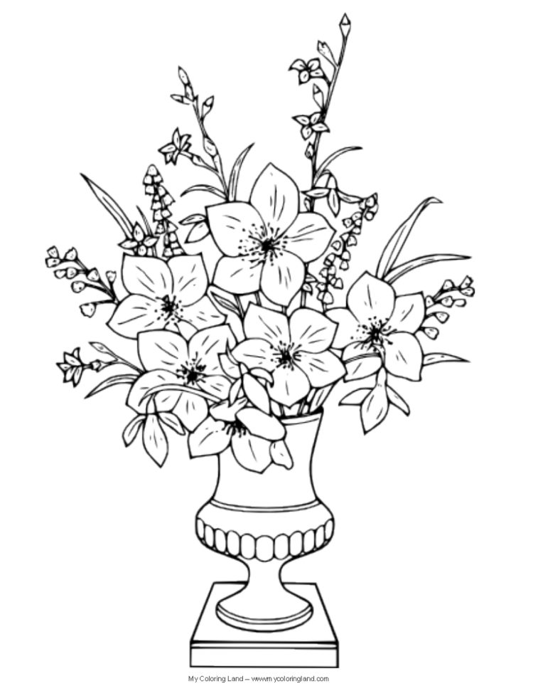 Detail Sketsa Gambar Vas Bunga Diatas Meja Nomer 16