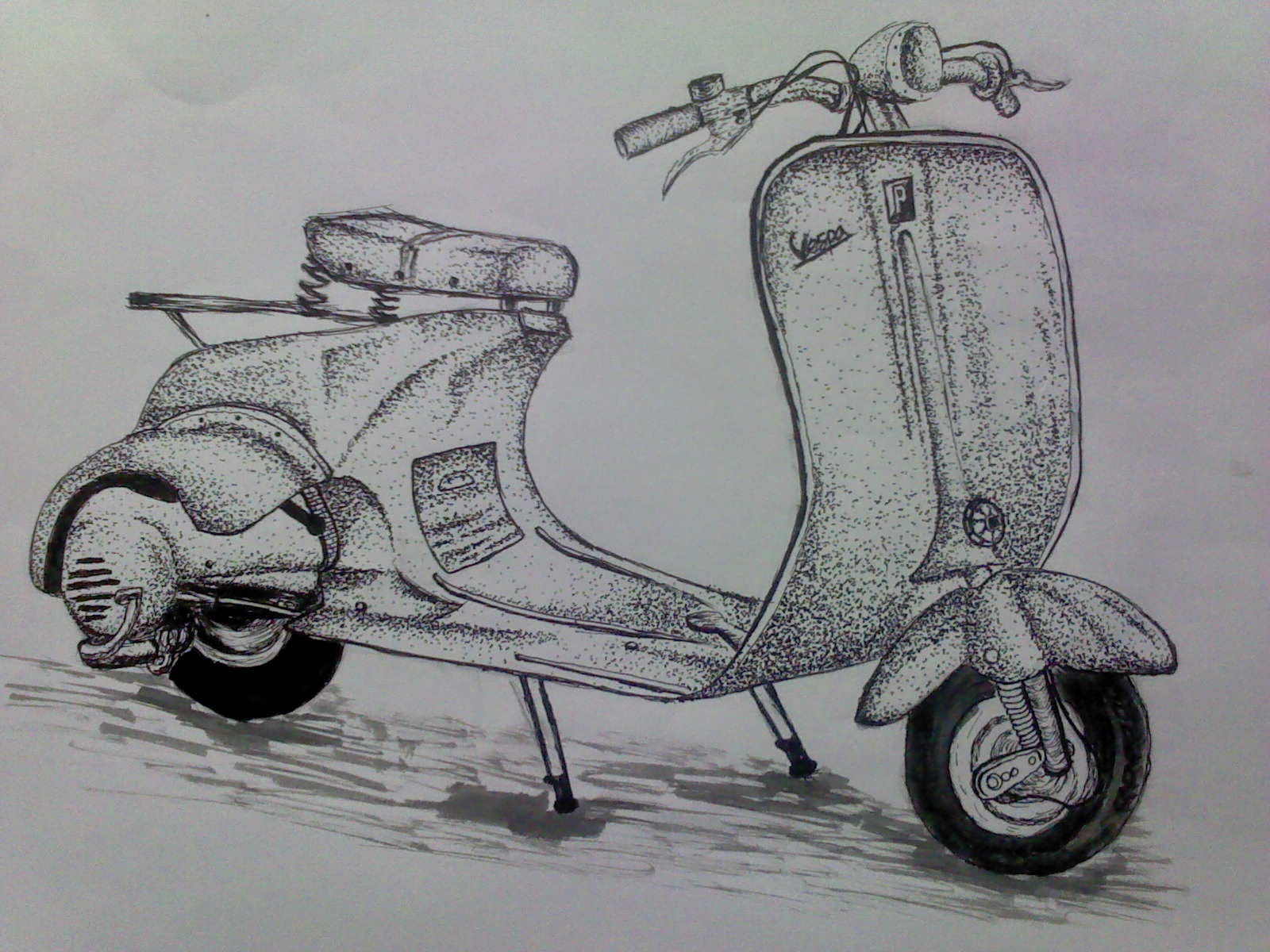 Detail Sketsa Gambar Vespa Nomer 22