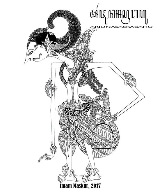 Detail Sketsa Gambar Wayang Nomer 14