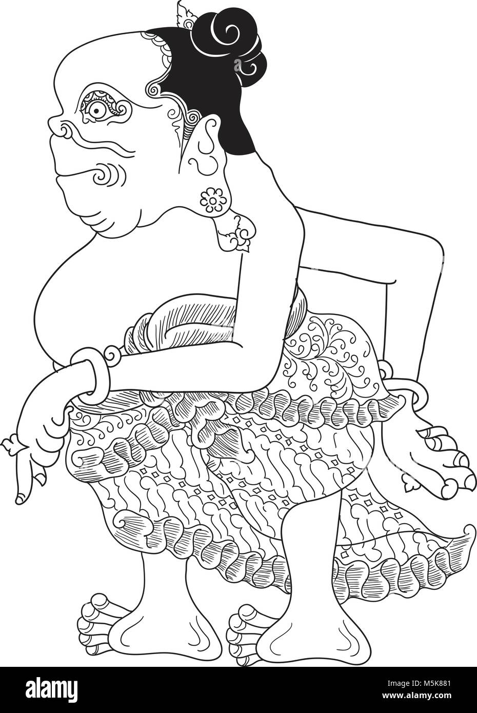 Detail Sketsa Gambar Wayang Nomer 15