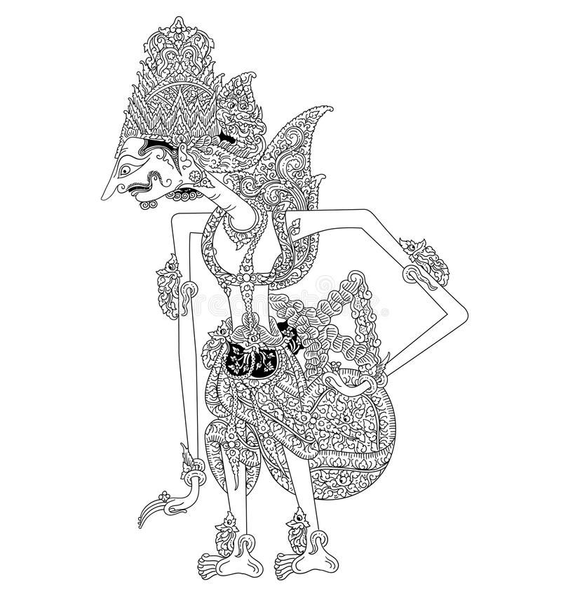 Detail Sketsa Gambar Wayang Nomer 3