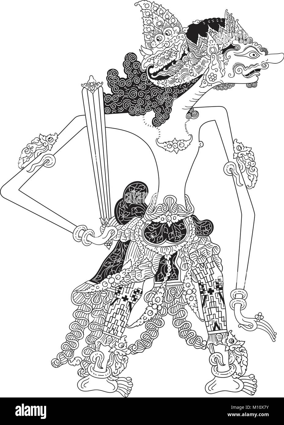 Detail Sketsa Gambar Wayang Nomer 53