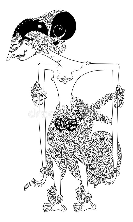 Detail Sketsa Gambar Wayang Arjuna Nomer 13