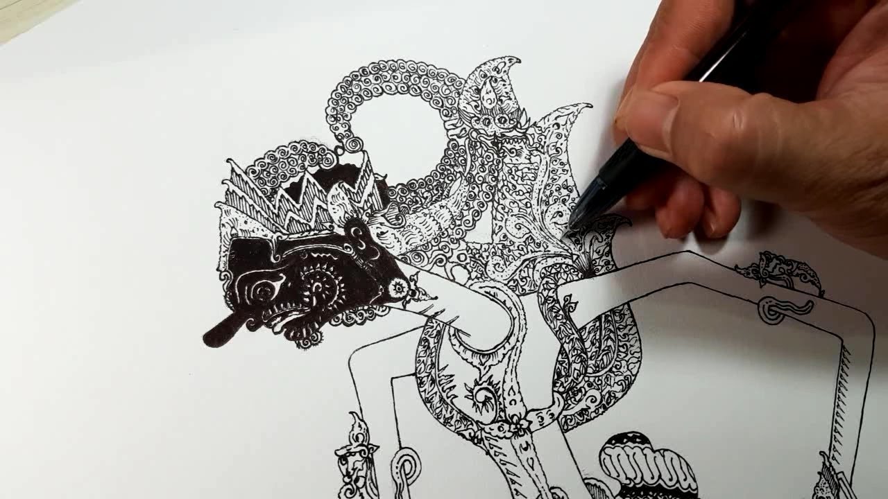 Detail Sketsa Gambar Wayang Arjuna Nomer 37