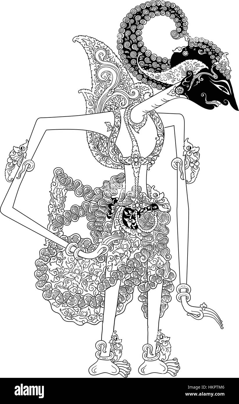 Detail Sketsa Gambar Wayang Arjuna Nomer 45