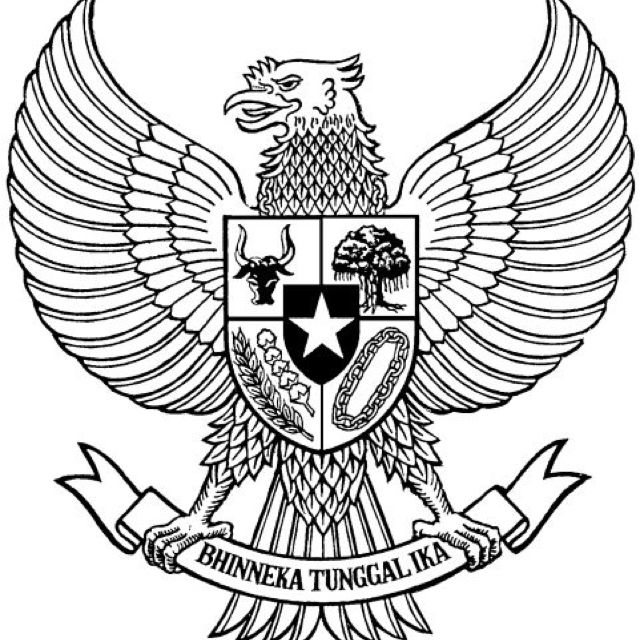 Sketsa Garuda Pancasila - KibrisPDR