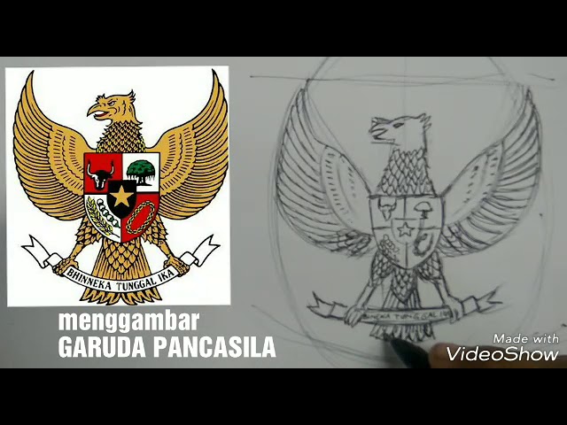 Detail Sketsa Garuda Pancasila Nomer 20