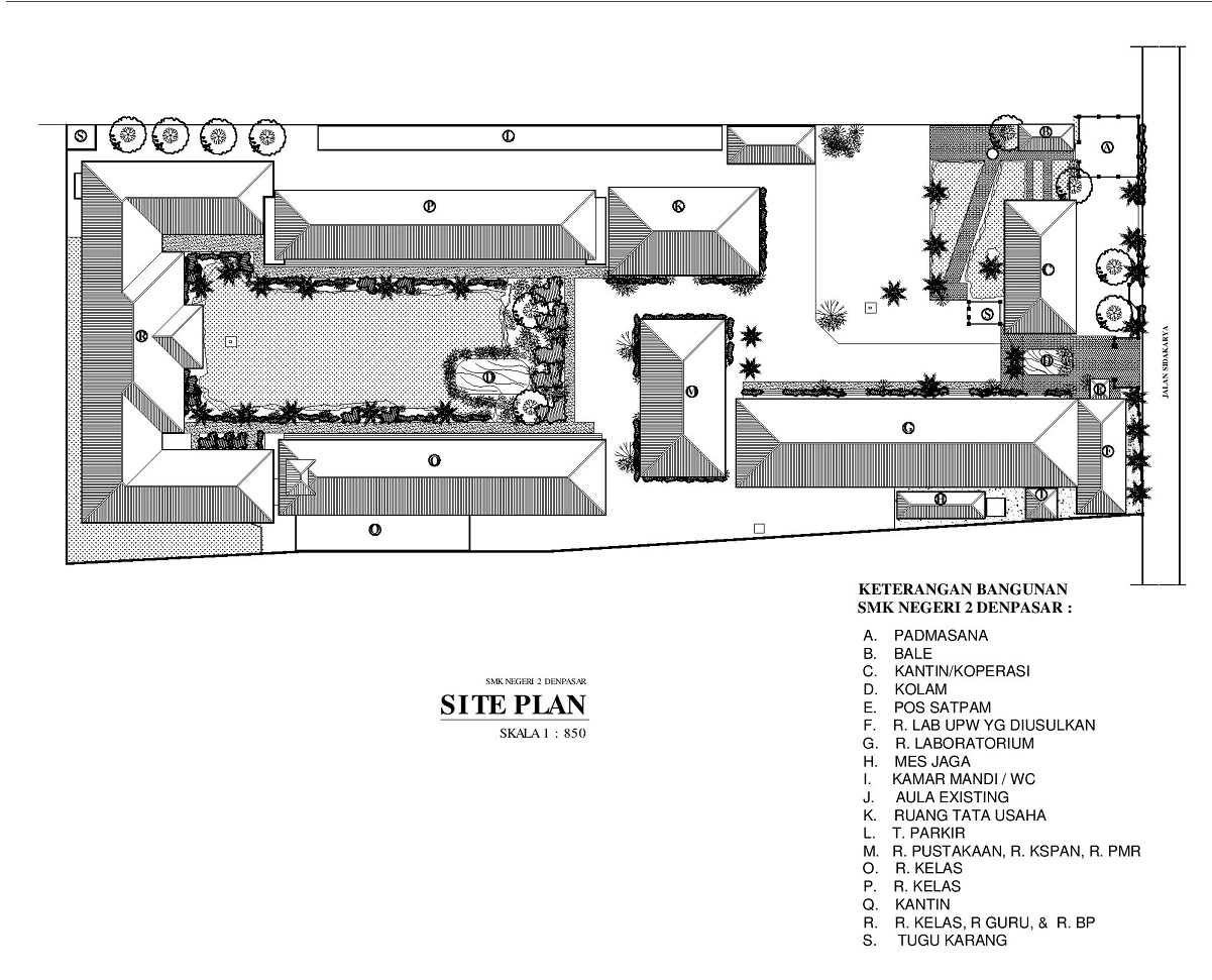 Detail Sketsa Gedung Sekolah Nomer 25