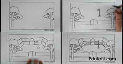 Detail Sketsa Gedung Sekolah Nomer 43