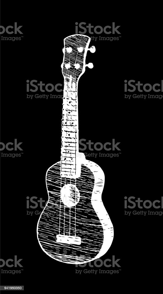 Detail Sketsa Gitar Akustik Nomer 25