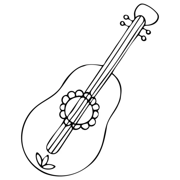 Detail Sketsa Gitar Akustik Nomer 35