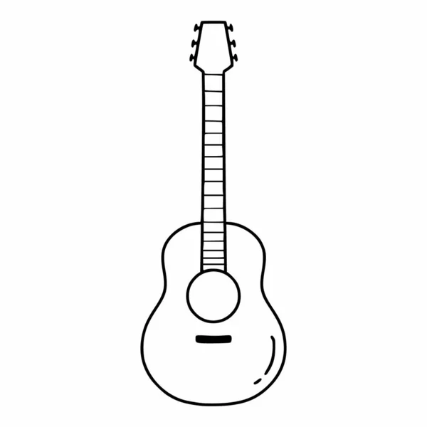 Detail Sketsa Gitar Akustik Nomer 48