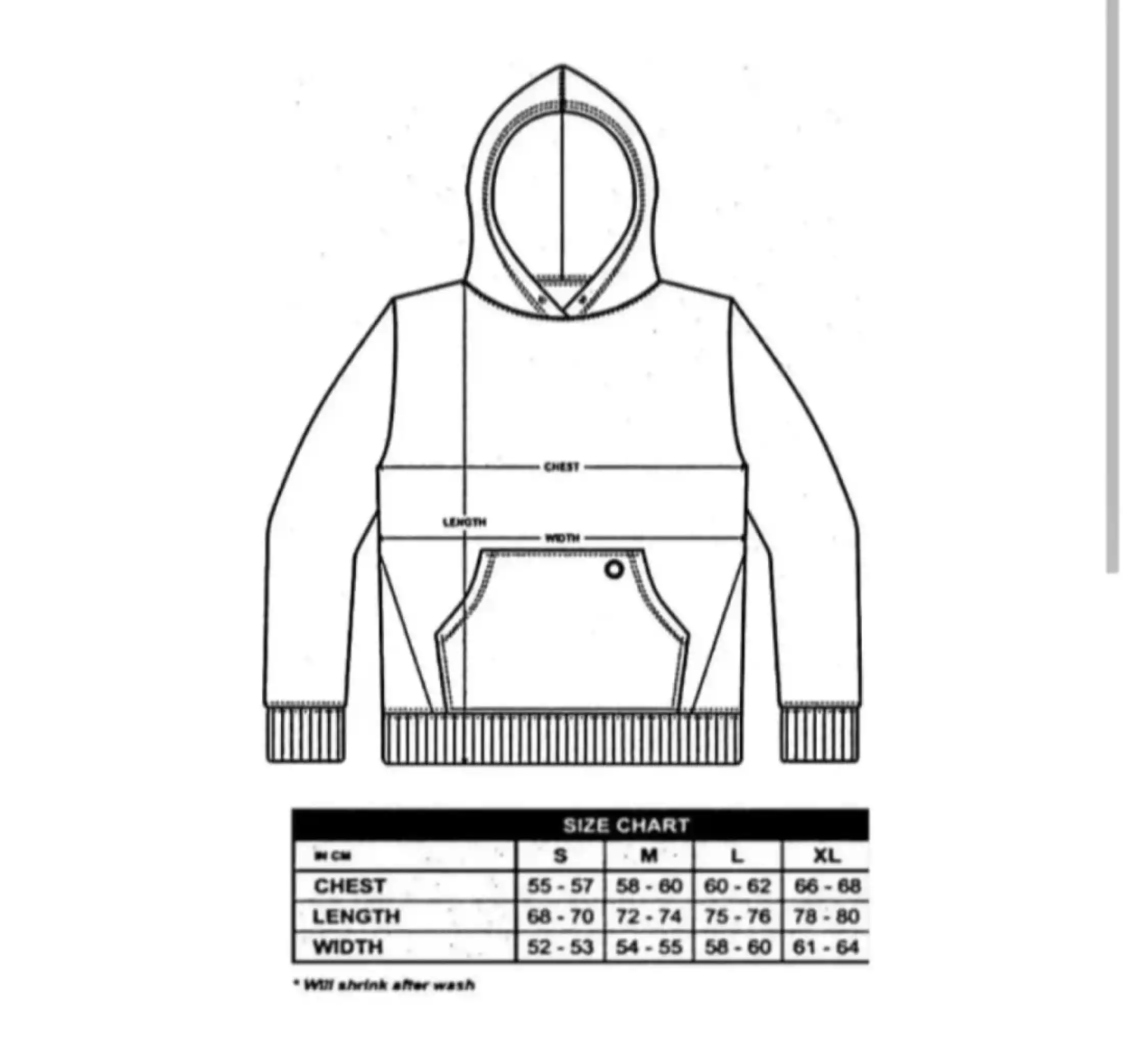 Detail Sketsa Hoodie Polos Nomer 5