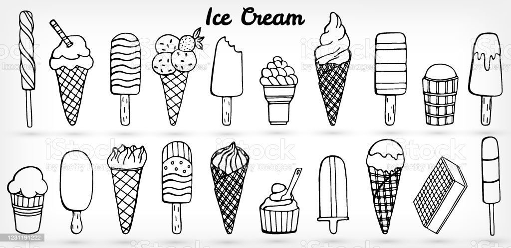 Detail Sketsa Ice Cream Nomer 2