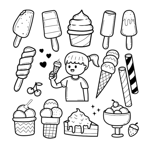 Detail Sketsa Ice Cream Nomer 38