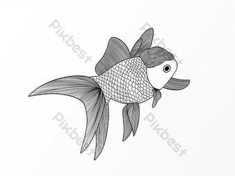 Detail Sketsa Ikan Mas Nomer 27