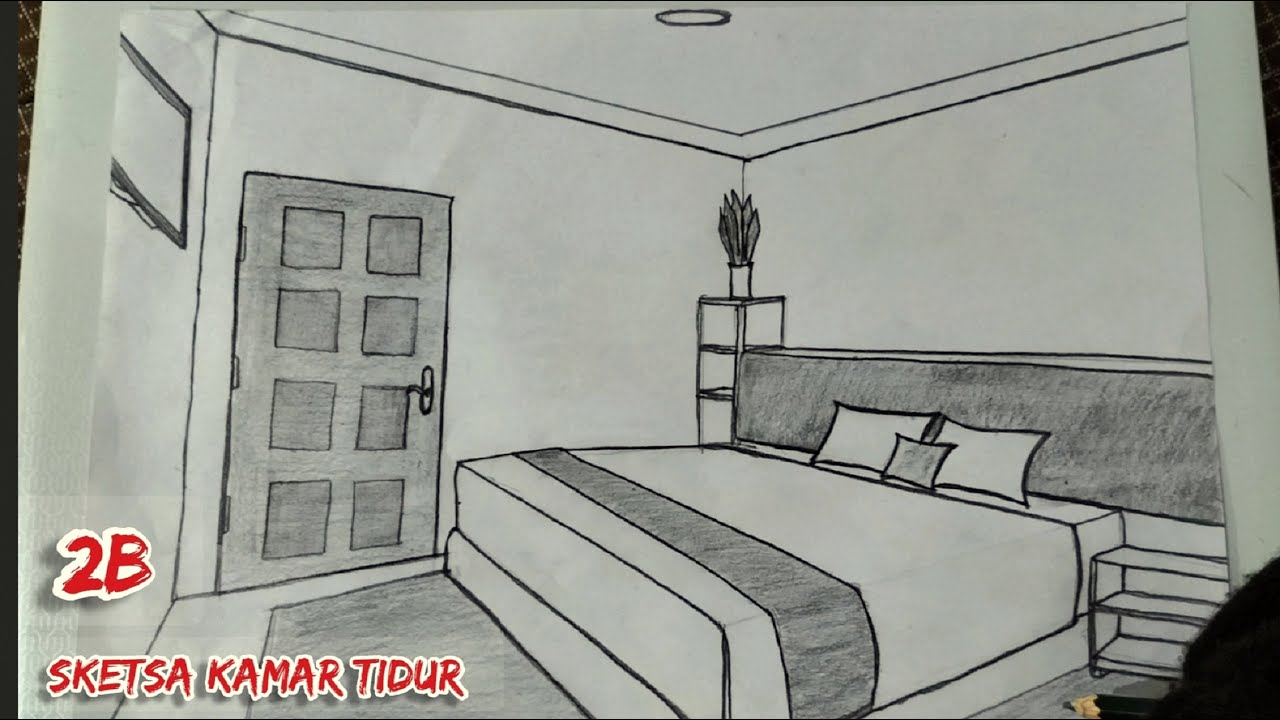 Detail Sketsa Interior Kamar Tidur Nomer 3