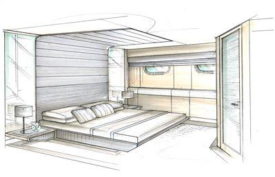 Detail Sketsa Interior Kamar Tidur Nomer 43