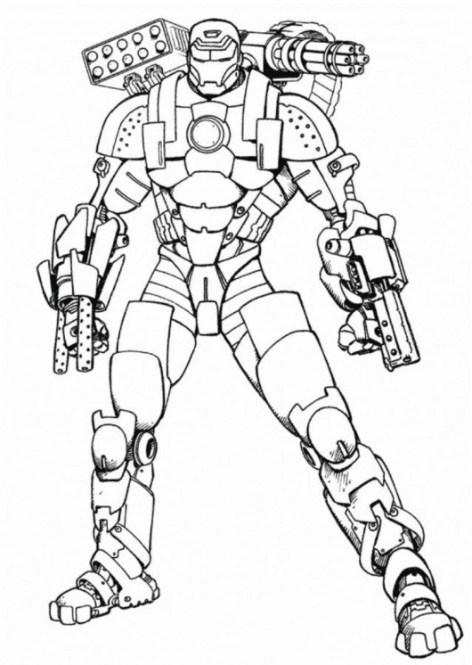 Detail Sketsa Iron Man Nomer 17